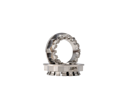 AEM FACTORY - DUCATI'S WITH SINGLE SIDED SWINGARM SMALL TITANIUM REAR WHEEL ERGAL NUTS