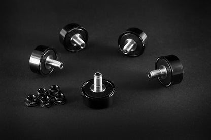 AEM FACTORY - 5 DUCATI TITANIUM CUSH DRIVES WITH COLOR MATCHED ALUMINUM NUTS