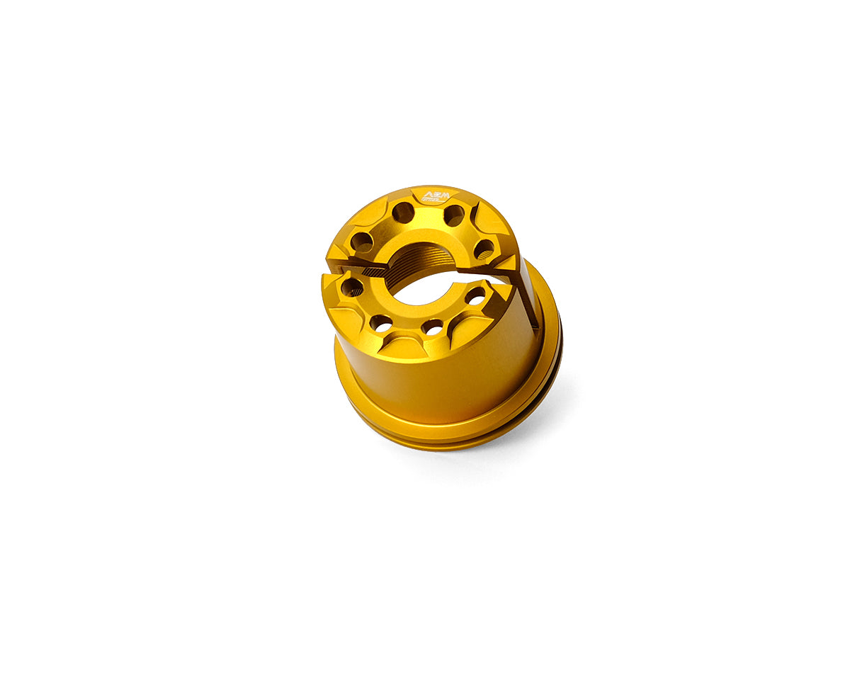 AEM FACTORY - 'DRILL' ALUMINUM STEERING HEAD NUT FOR Ducati Panigale V4, Streetfighter V4 / V2