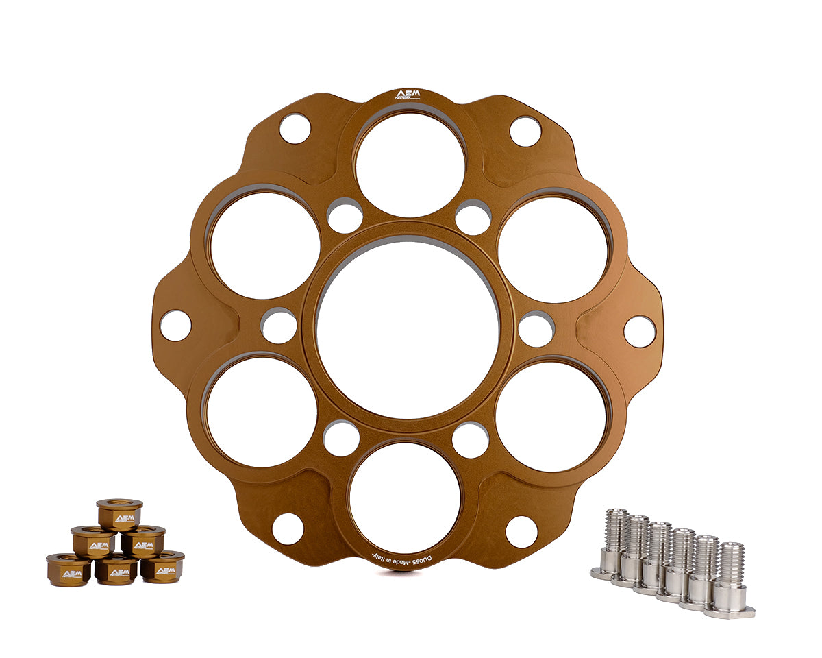 AEM FACTORY - DUCATI ALUMINUM 6 HOLE QUICK CHANGE SPROCKET CARRIER FOR PANIGALE  MONSTER 1200  & SUPERSPORT /S