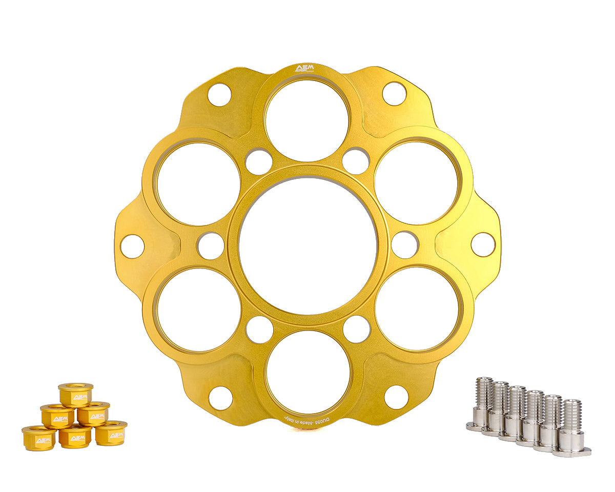 AEM FACTORY - DUCATI ALUMINUM 6 HOLE QUICK CHANGE SPROCKET CARRIER FOR PANIGALE  MONSTER 1200  & SUPERSPORT /S