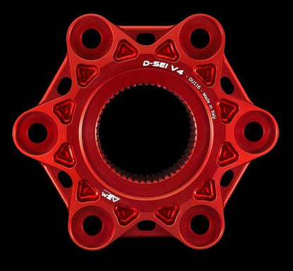 AEM FACTORY - D-SEI DUCATI 6 HOLE ALUMINIUM BILLET LIGHTWEIGHT HUB FLANGE for Ducati Panigale / Streetfighter V4 / S / R / Speciale
