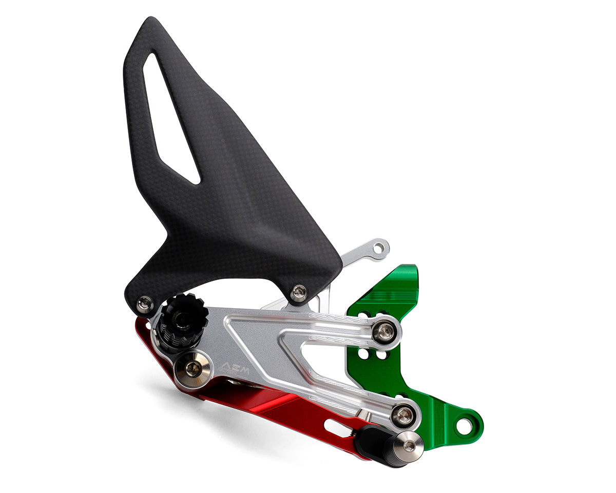 AEM FACTORY - Ducati Panigale V4 / R / S Billet Rearsets (18-24)