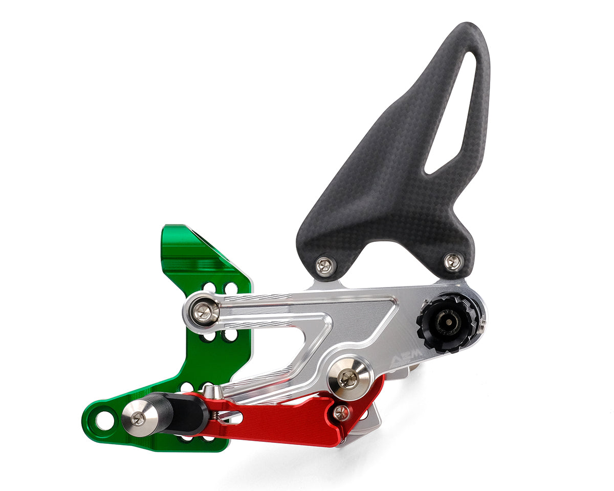 AEM FACTORY - Ducati Panigale V4 / R / S Billet Rearsets (18-24)