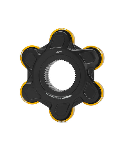 AEM FACTORY - GHOST-6 DUCATI ALUMINUM BILLET LIGHTWEIGHT HUB FLANGE AND CUSH DRIVES for Large Hub Ducati Models
