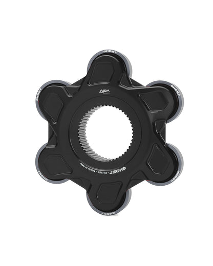 AEM FACTORY - GHOST-6 DUCATI ALUMINUM BILLET LIGHTWEIGHT HUB FLANGE AND CUSH DRIVES for Large Hub Ducati Models