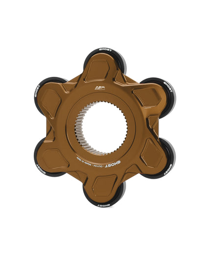 AEM FACTORY - GHOST-6 DUCATI ALUMINUM BILLET LIGHTWEIGHT HUB FLANGE AND CUSH DRIVES for Large Hub Ducati Models