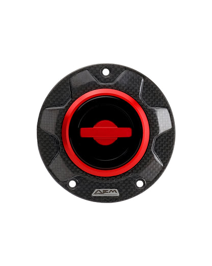AEM FACTORY - 'CARBON GEAR' GAS CAP WITH QUICK RELEASE ACTION FOR DUCATI and MV Agusta