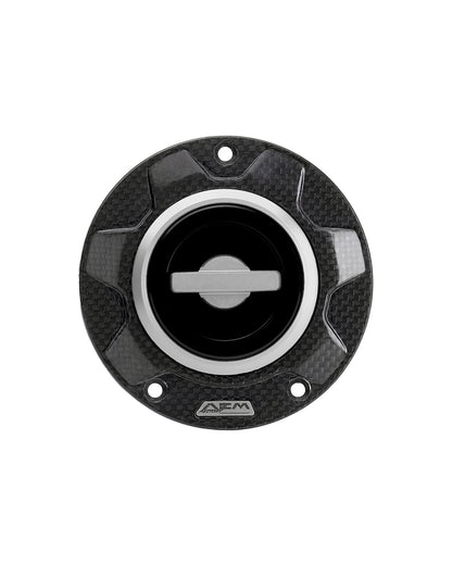 AEM FACTORY - 'CARBON GEAR' GAS CAP WITH QUICK RELEASE ACTION FOR DUCATI and MV Agusta
