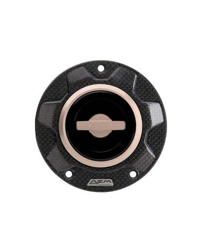 AEM FACTORY - 'CARBON GEAR' GAS CAP WITH QUICK RELEASE ACTION FOR DUCATI and MV Agusta