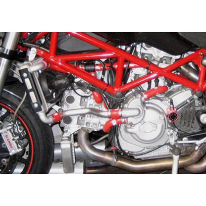 SamcoSport 9 Piece Silicone Coolant Hose Set For Ducati Monster S4RS / S4RT (2006-09)
