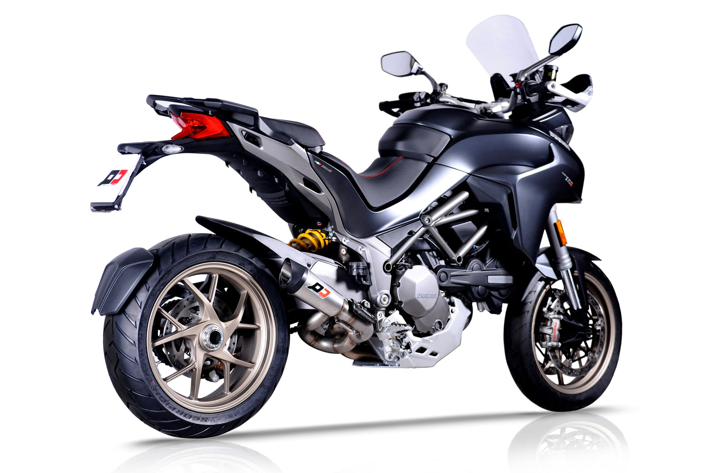 QD Exhaust GunSHot 2-1 Half system - DUCATI MULTISTRADA 1260 (2018+) and 1200 (2015-2017)