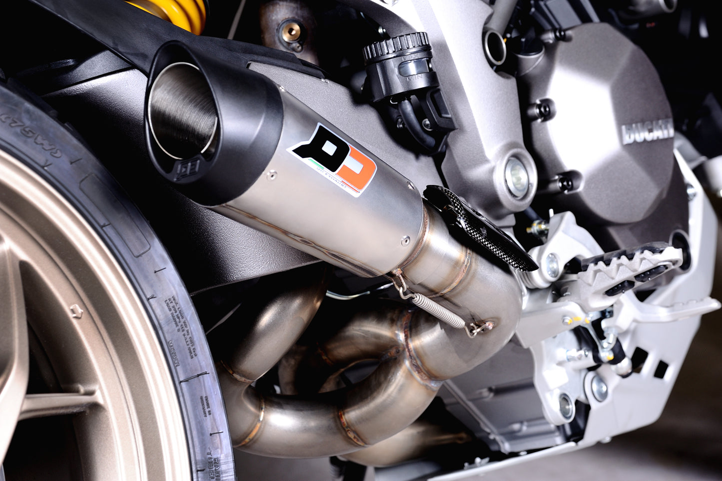 QD Exhaust GunSHot 2-1 Half system - DUCATI MULTISTRADA 1260 (2018+) and 1200 (2015-2017)