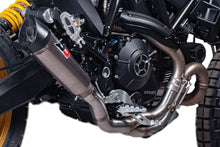 QD Exhaust Tri-CONE Titanium Muffler Half System Exhaust for the DUCATI SCRAMBLER DESERT SLED
