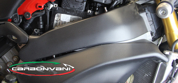 Carbonvani - Ducati Panigale / Streetfighter V4 / S / R / Speciale Carbon Fiber Frame (Fuel Tank Side) Covers