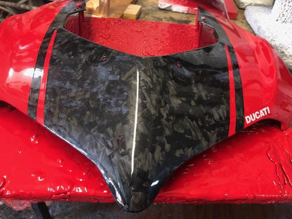 Carbonvani - Ducati Panigale V4 R / (20-21)  V4 / S Carbon Fiber Headlight Fairing - RED
