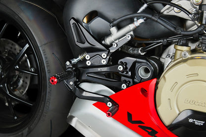 Bonamici Racing Aluminium Rearsets for the Ducati Panigale V4/V4 R/V4 S 2018-2023