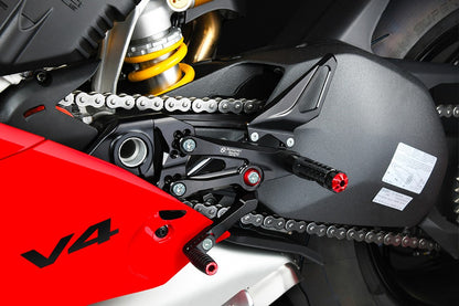 Bonamici Racing Aluminium Rearsets for the Ducati Panigale V4/V4 R/V4 S 2018-2023