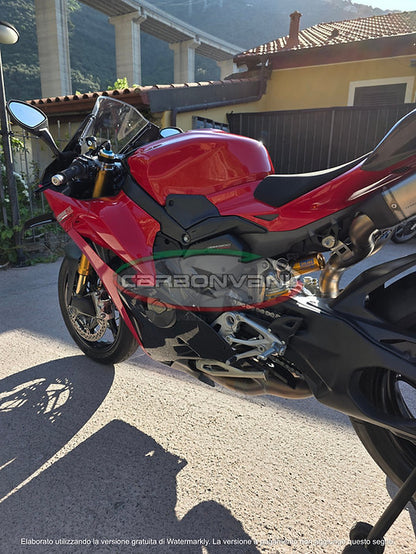 Carbonvani - Ducati Panigale / Streetfighter V4 Carbon Fiber Belly Pan Set (2025+)
