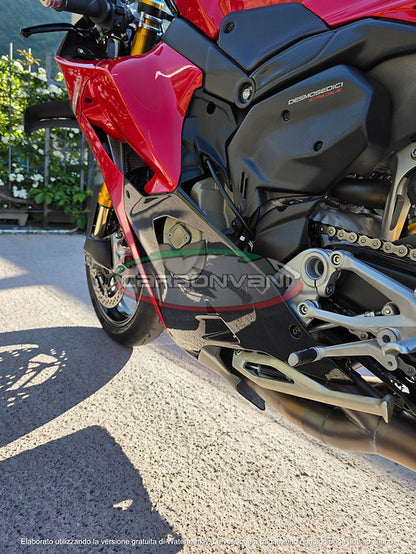Carbonvani - Ducati Panigale / Streetfighter V4 Carbon Fiber Belly Pan Set (2025+)