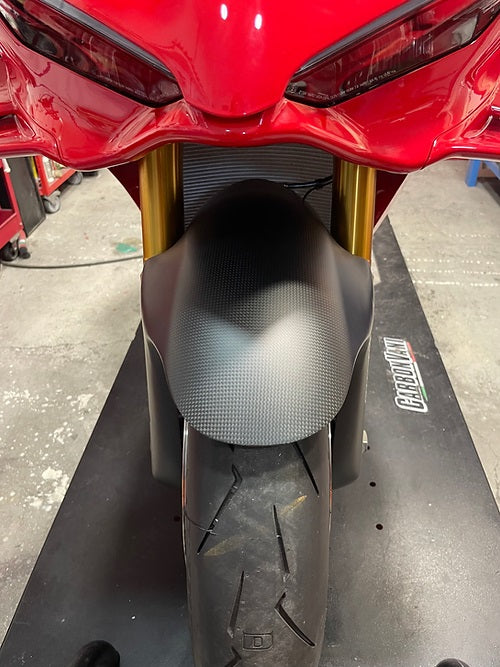 Carbonvani Carbon Fiber Front Wheel Hugger (fender) for Ducati Panigale / Streetfighter V4 (2025+)