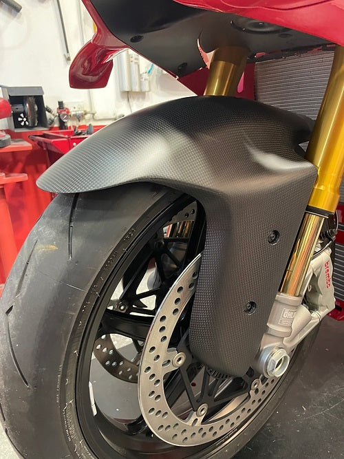 Carbonvani Carbon Fiber Front Wheel Hugger (fender) for Ducati Panigale / Streetfighter V4 (2025+)