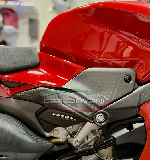 Carbonvani - Ducati Panigale / Streetfighter V4 Carbon Fiber Underseat Frame Covers (2025+)