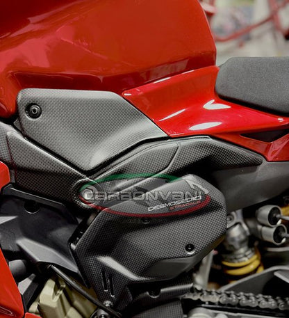 Carbonvani - Ducati Panigale / Streetfighter V4 Carbon Fiber Underseat Frame Covers (2025+)