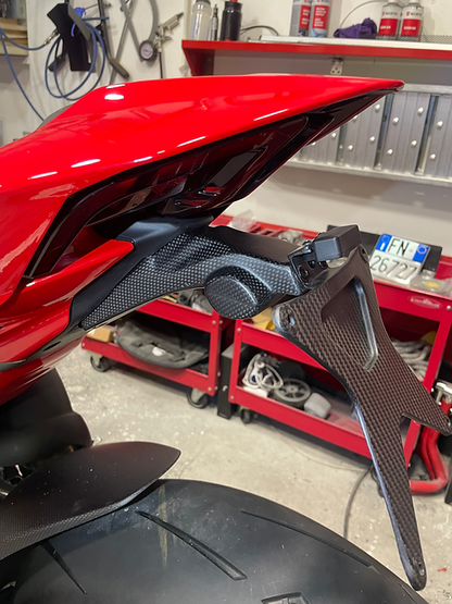 Carbonvani Carbon Fiber OE License Plate Support for Ducati Panigale V4 (2025+)