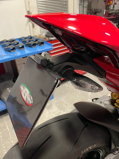 Carbonvani Carbon Fiber OE License Plate Support for Ducati Panigale V4 (2025+)