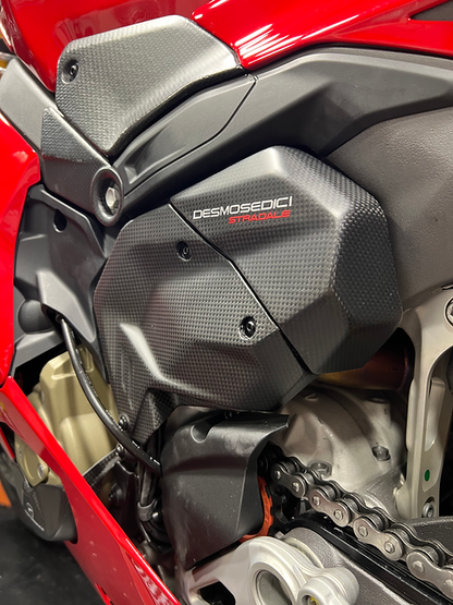 Carbonvani Carbon Fiber 3 Piece Vertical Cylinder Cover Kit for Ducati Panigale / Streetfighter V4 (2025+)