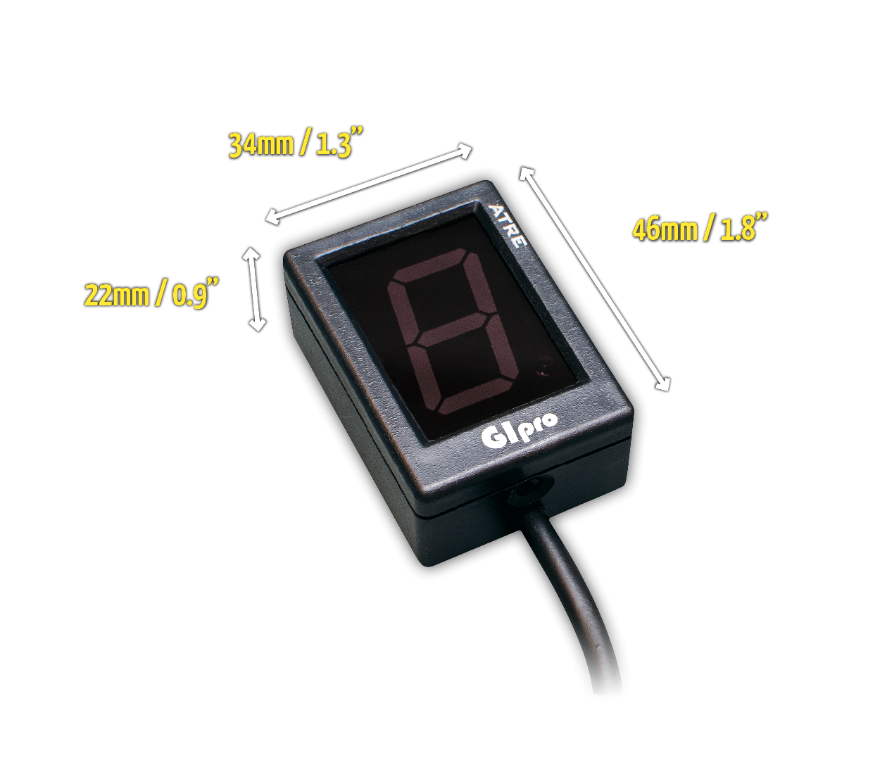 Healtech GIpro ATRE G2 - Gear Position Indicator w/ Timing Retard Elimination (TRE) for Triumph Speed Triple 1050 (08-17), Street Triple/R [ABS] [VIN > 560477]