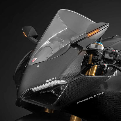 DB Race DAEMON Mirrors With Indicators for the Ducati Panigale V4 / V2 (18-24)