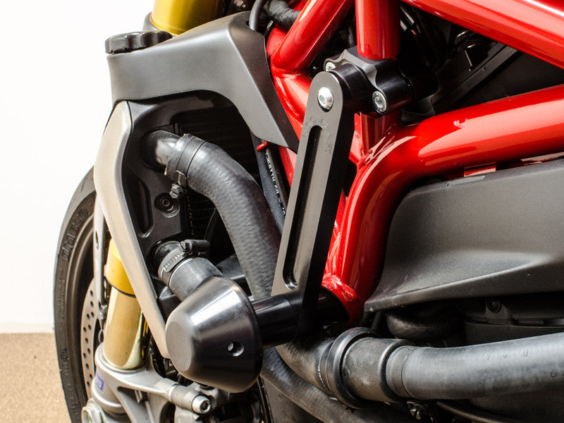 WOODCRAFT Ducati Monster 821  1200 Frame Slider Base Kit Assembly Complete with 50-1599 Pucks