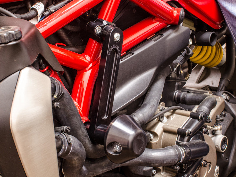 WOODCRAFT Ducati Monster 821  1200 Frame Slider Base Kit Assembly Complete with 50-1599 Pucks