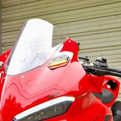 New Rage Cycles (NRC) Mirror Block off Front Turn Signals for the Ducati Panigale V2 (2025+)