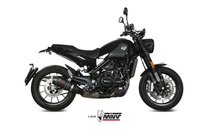 MIVV Slip-on, Oval Carbon, Standard Exhaust For Benelli Leoncino 2017-2021