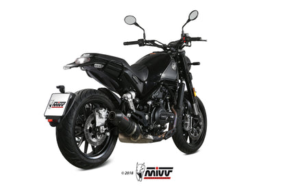 MIVV Slip-on, Oval Carbon, Standard Exhaust For Benelli Leoncino 2017-2021