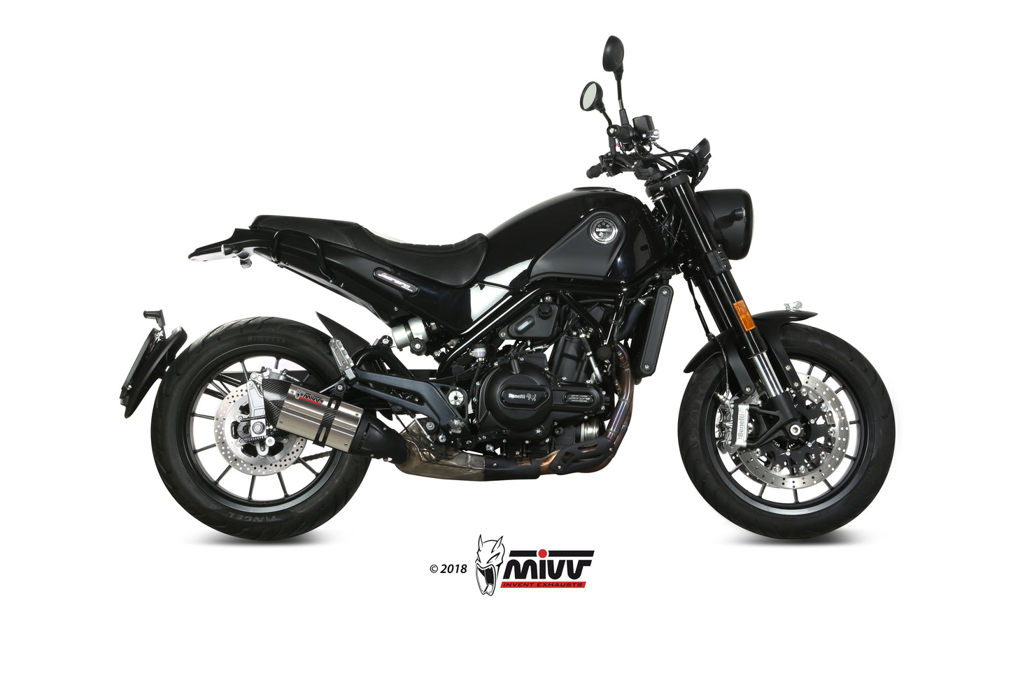 MIVV Slip-on, Suono Stainless Steel, Standard Exhaust For Benelli Leoncino 2017-2021