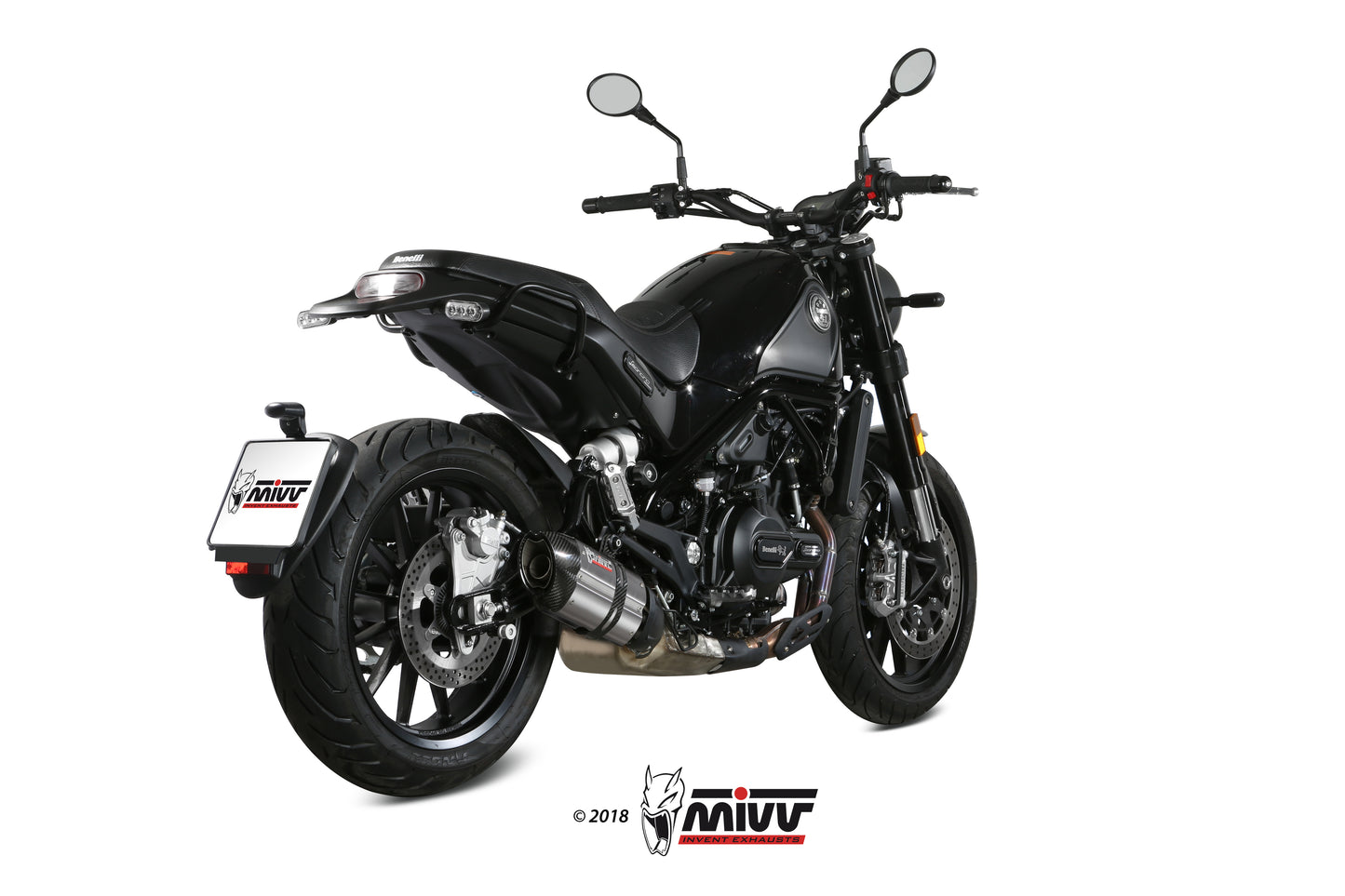 MIVV Slip-on, Suono Stainless Steel, Standard Exhaust For Benelli Leoncino 2017-2021