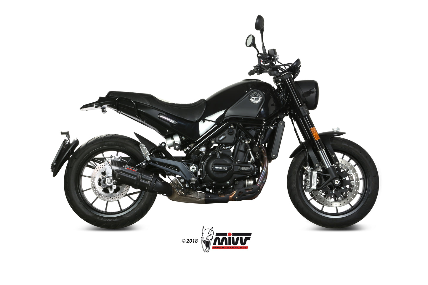 MIVV Slip-on, Suono Black, Standard Exhaust For Benelli Leoncino 2017-2021