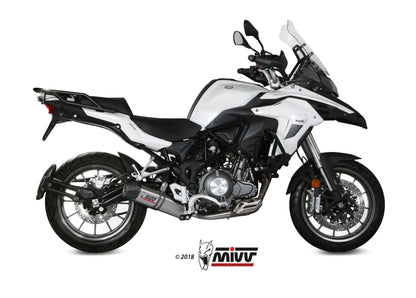 MIVV Slip-on, Oval Titan, Standard Exhaust For Benelli TRK 502 2017-2021