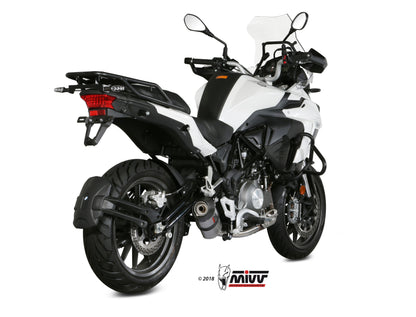 MIVV Slip-on, Oval Titan, Standard Exhaust For Benelli TRK 502 2017-2021