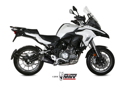 MIVV Slip-on, Delta Race Black, Standard Exhaust For Benelli TRK 502 2017-2021
