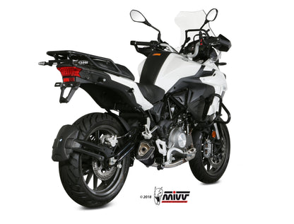 MIVV Slip-on, Delta Race Black, Standard Exhaust For Benelli TRK 502 2017-2021