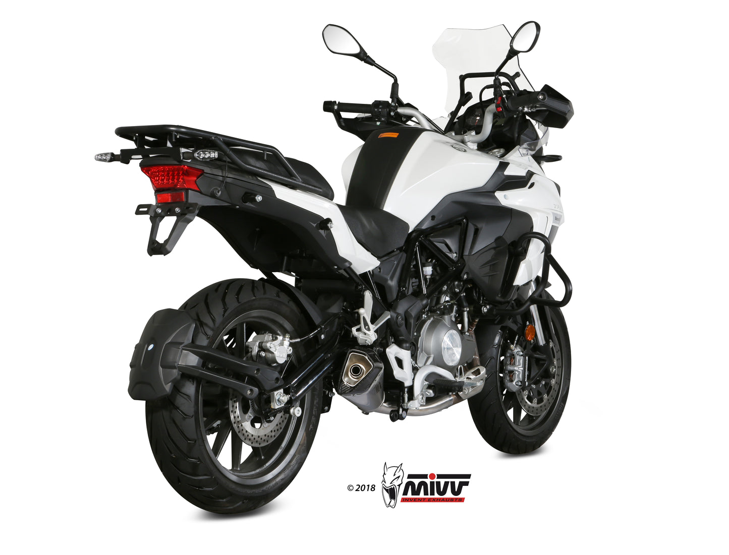 MIVV Slip-on, Delta Race Stainless Steel, Standard Exhaust For Benelli TRK 502 2017-2021