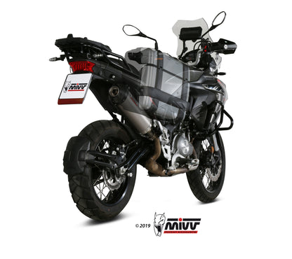 MIVV Slip-on, Oval Titan, Standard Exhaust For Benelli TRK 502X 2018-2021