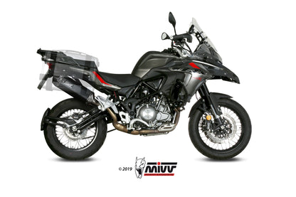 MIVV Slip-on, Speed Edge Black, Standard Exhaust For Benelli TRK 502X 2018-2021