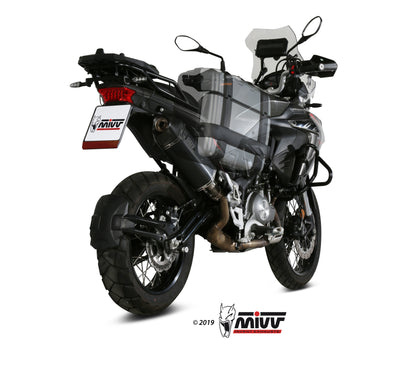MIVV Slip-on, Speed Edge Black, Standard Exhaust For Benelli TRK 502X 2018-2021