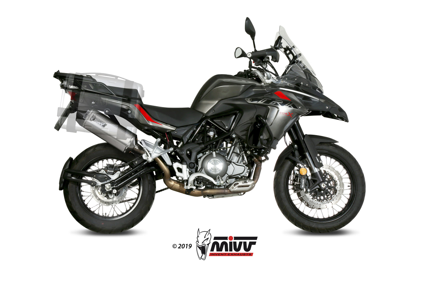 MIVV Slip-on, Speed Edge Stainless Steel, Standard Exhaust For Benelli TRK 502X 2018-2021